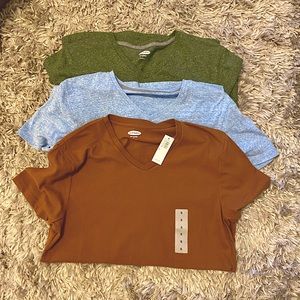 Bundle of V neck cotton T shirts